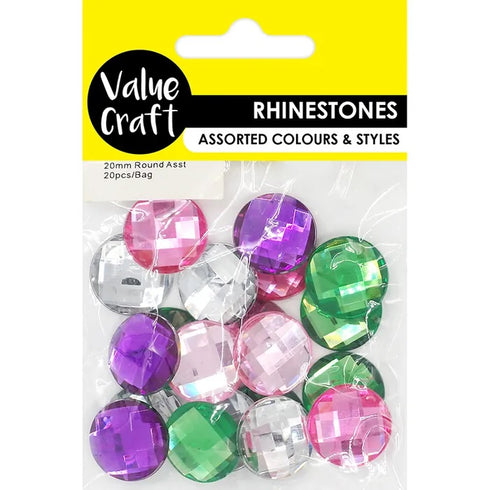 20mm Round Shape Rhinestones
